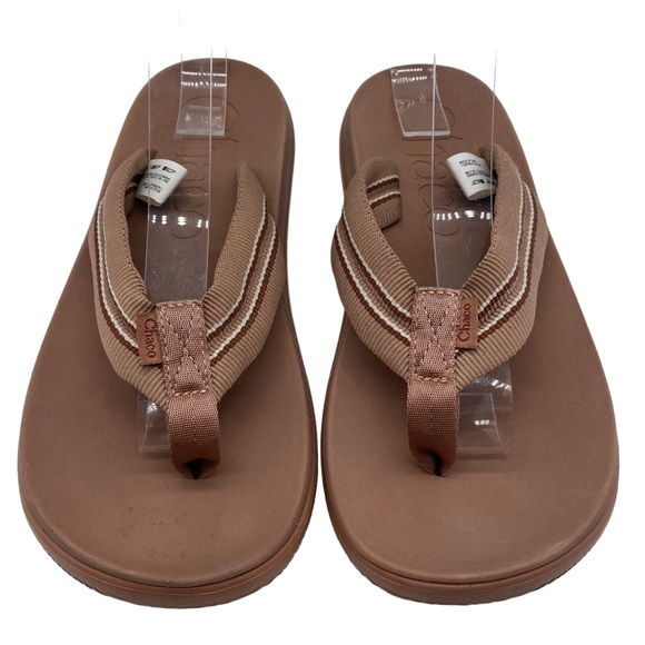 Chaco Womens Shoes Chillos Sandals Brown Flip Flop Flat Casual Comfort Size 6 - Picture 5 of 11